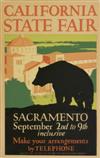 VARIOUS ARTISTS. [CALIFORNIA TELEPHONE COMPANY.] Group of 3 posters. Circa 1932. Each 22x14 inches, 56x35 cm.